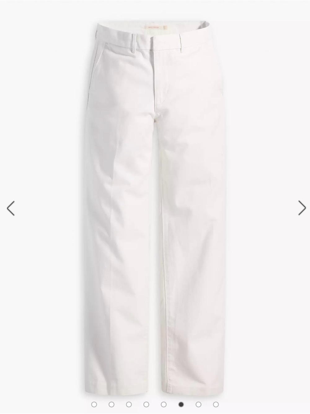 Levi's White Straight-Leg Trousers